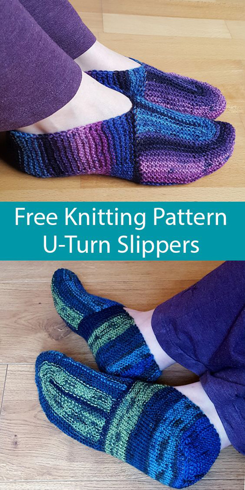U-Turn Slippers - Free Pattern 