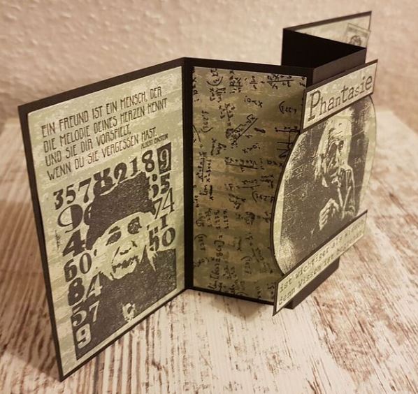 Mamapias-Stempelecke: Einstein-Karte