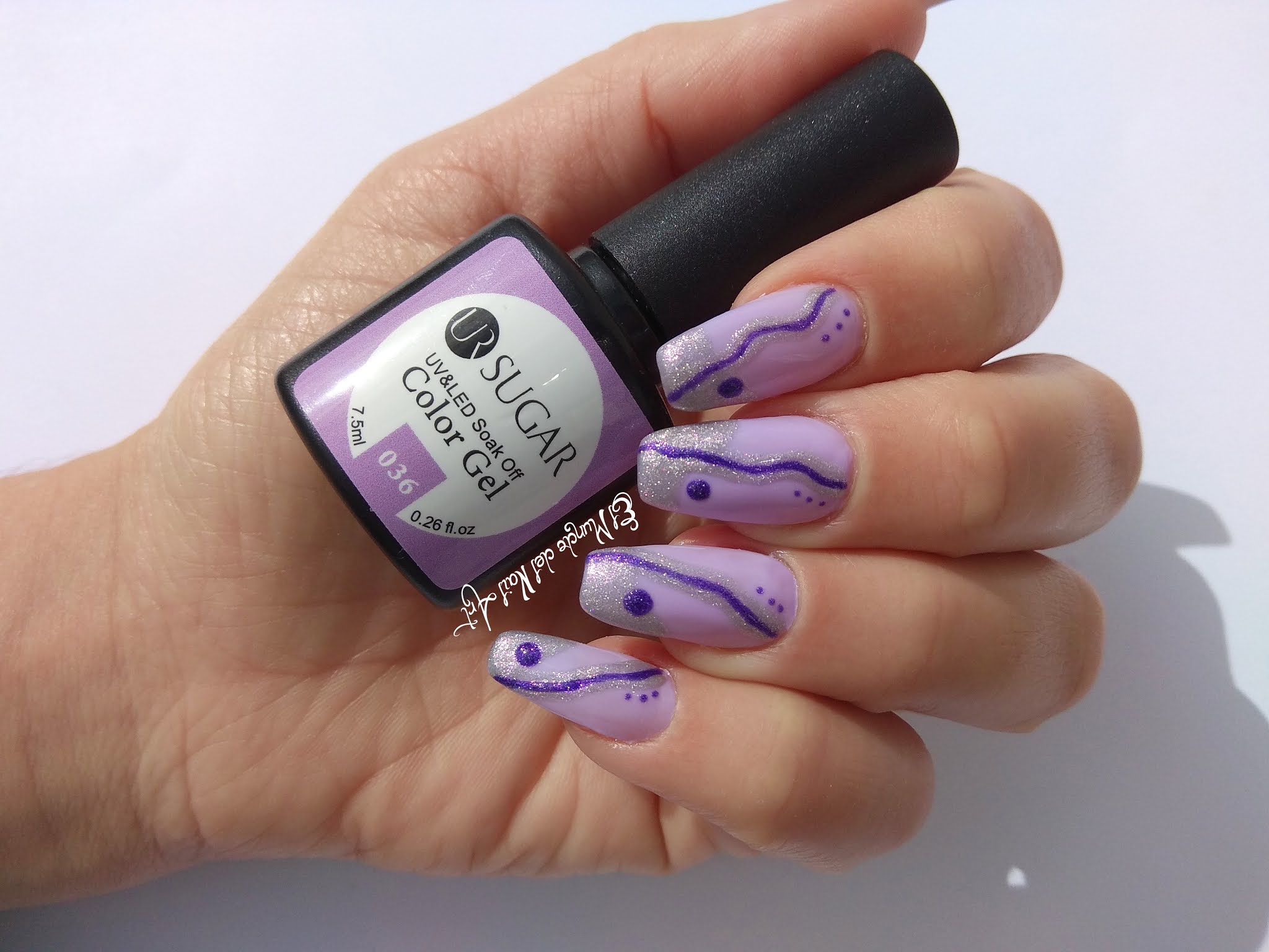 Uñas largas color lila y efecto  Luval Salon de Belleza  Facebook