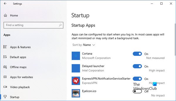 Открывать приложения Магазина Windows при запуске