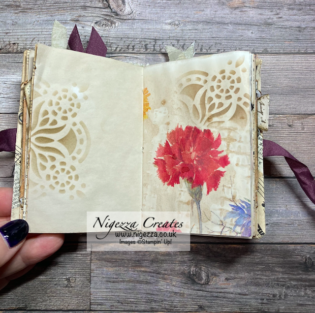 Junk Journalling With Stampin' Up! A Mini Journal With A Loo Roll Cover!