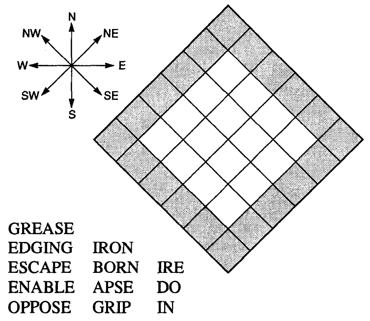 Sharpen Your Brain Words in the Direction of Compass