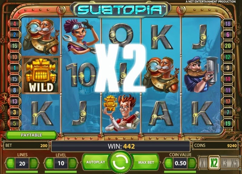 Subtopia Video Slot Screen