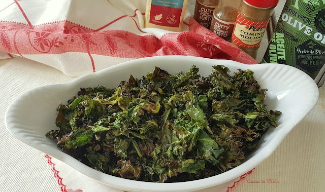 Kale gratinado con especias   #lunessincarne