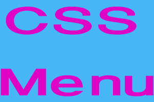 How To Create Simple Menu Using CSS