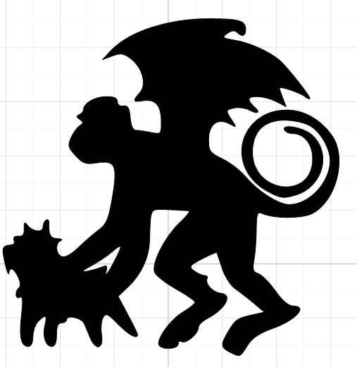 flying monkey clip art free - photo #7