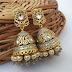 Meenakari jhumkaa earrings