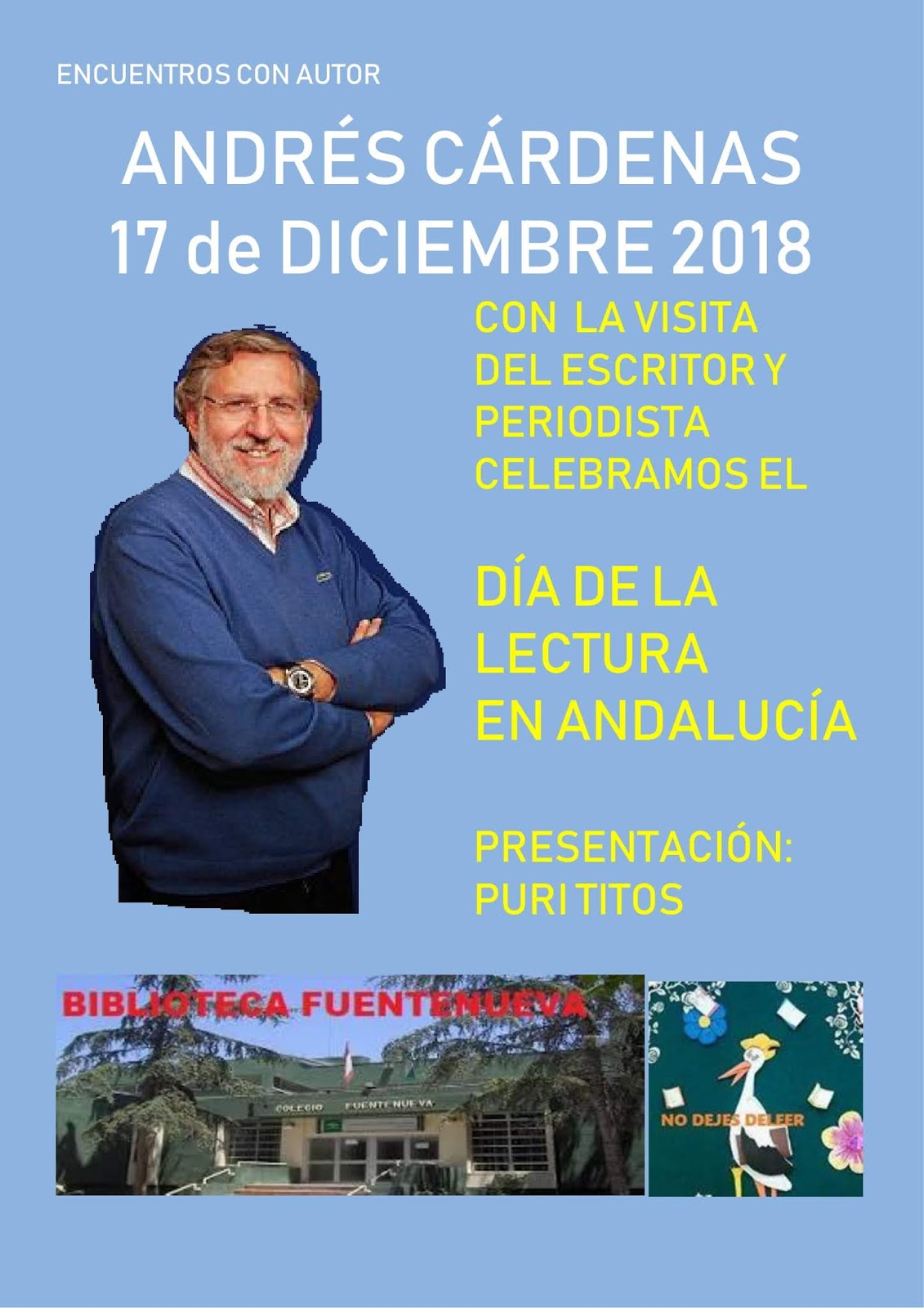 BIBLIOTECA FUENTENUEVA ENCUENTRO CON ANDRÉS CÁRDENAS 17 DE DICIEMBRE