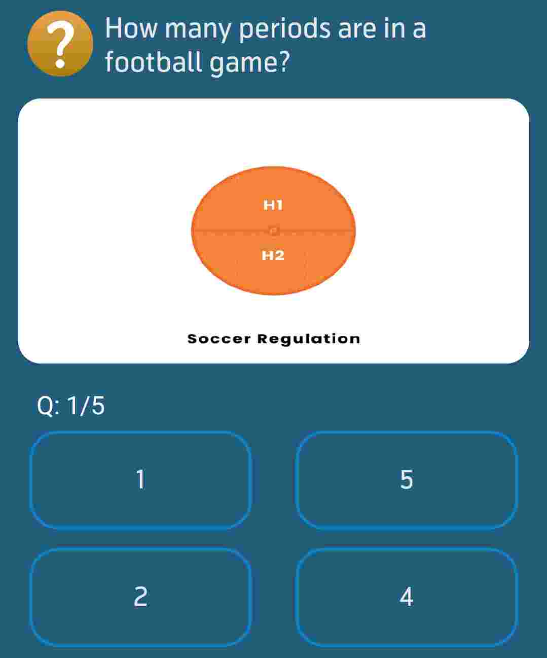 How many periods are in a football game?