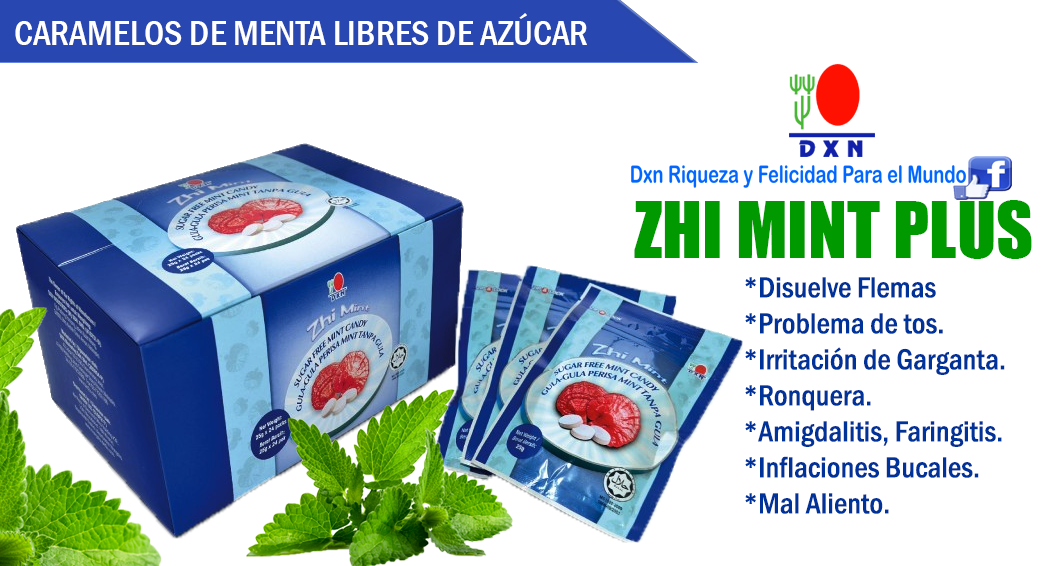 ZHI MINT PLUS(Caramelos de Menta) DXN Riqueza y Felicidad Para el Mundo