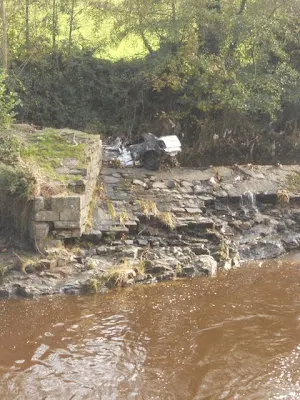 Walk the River Dodder in Dublin - Flood Debris