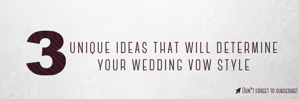 Replace The Old Way Of Saying Your Vows For One Of These Unique Ideas -  K'Mich Weddings