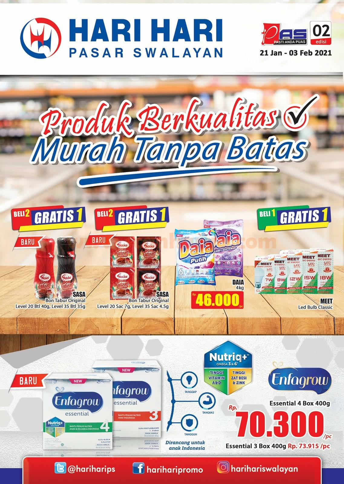Katalog Promo Hari Hari Pasar Swalayan 21 Januari 3 Februari 2021 Scanharga