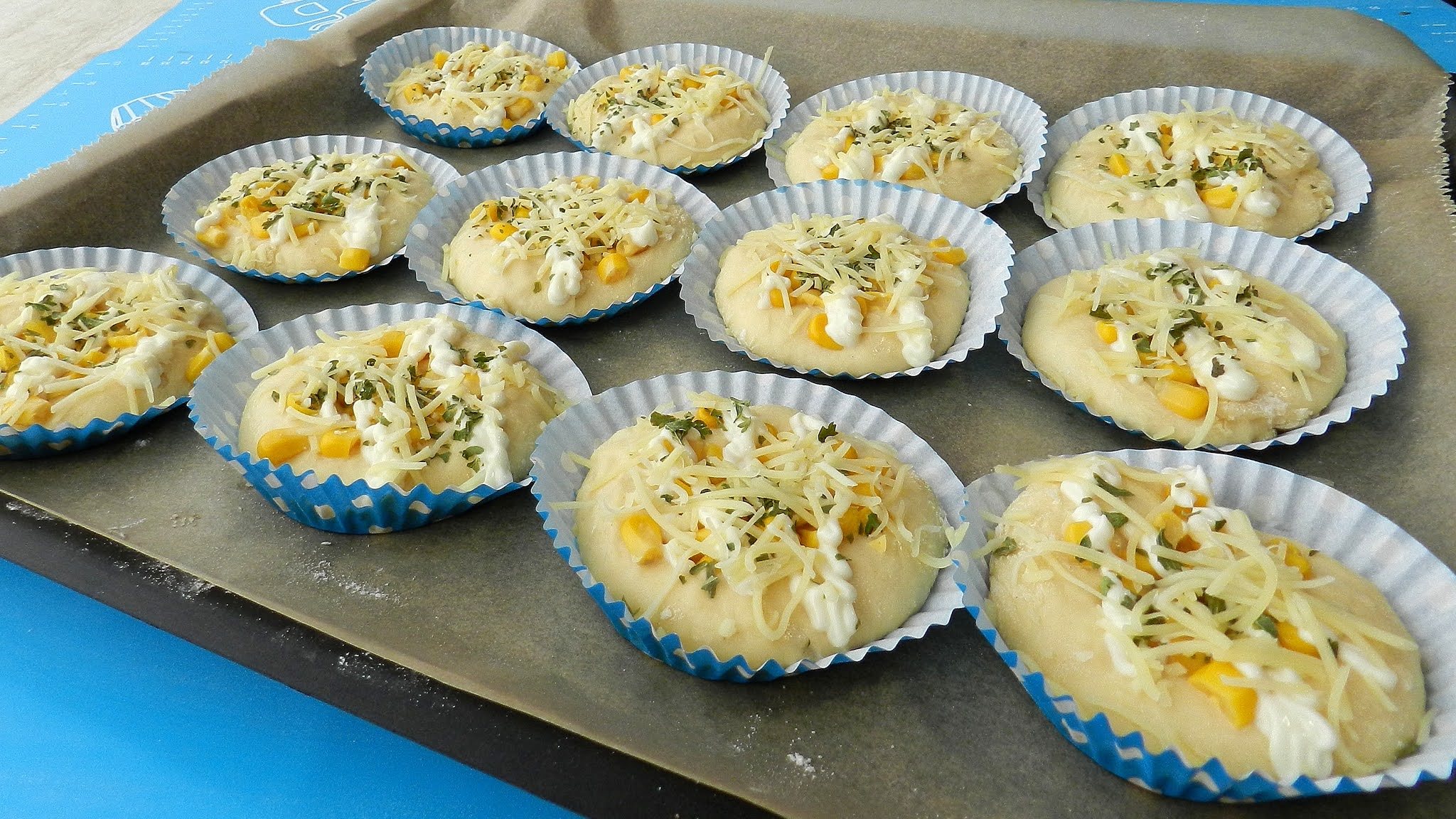 Cheese Corn Buns Recipe