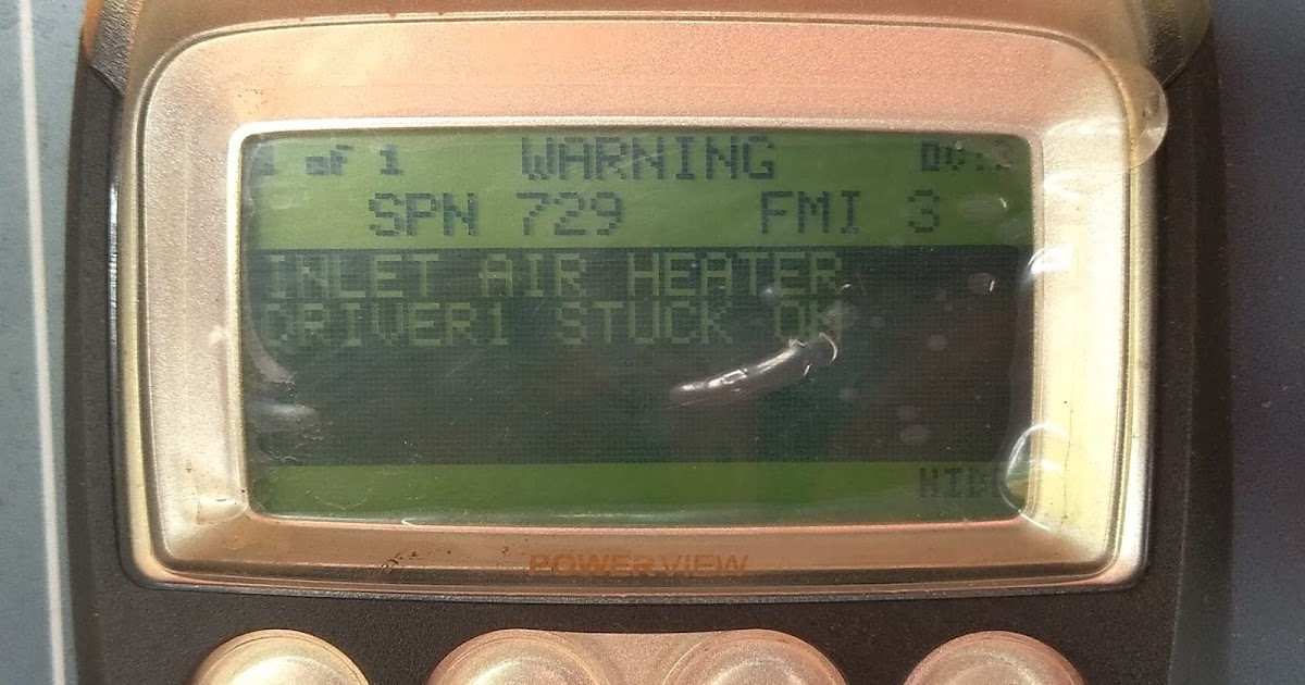Intake Air Heater 1 Circuit Voltage Above Normal or Shorted to High
