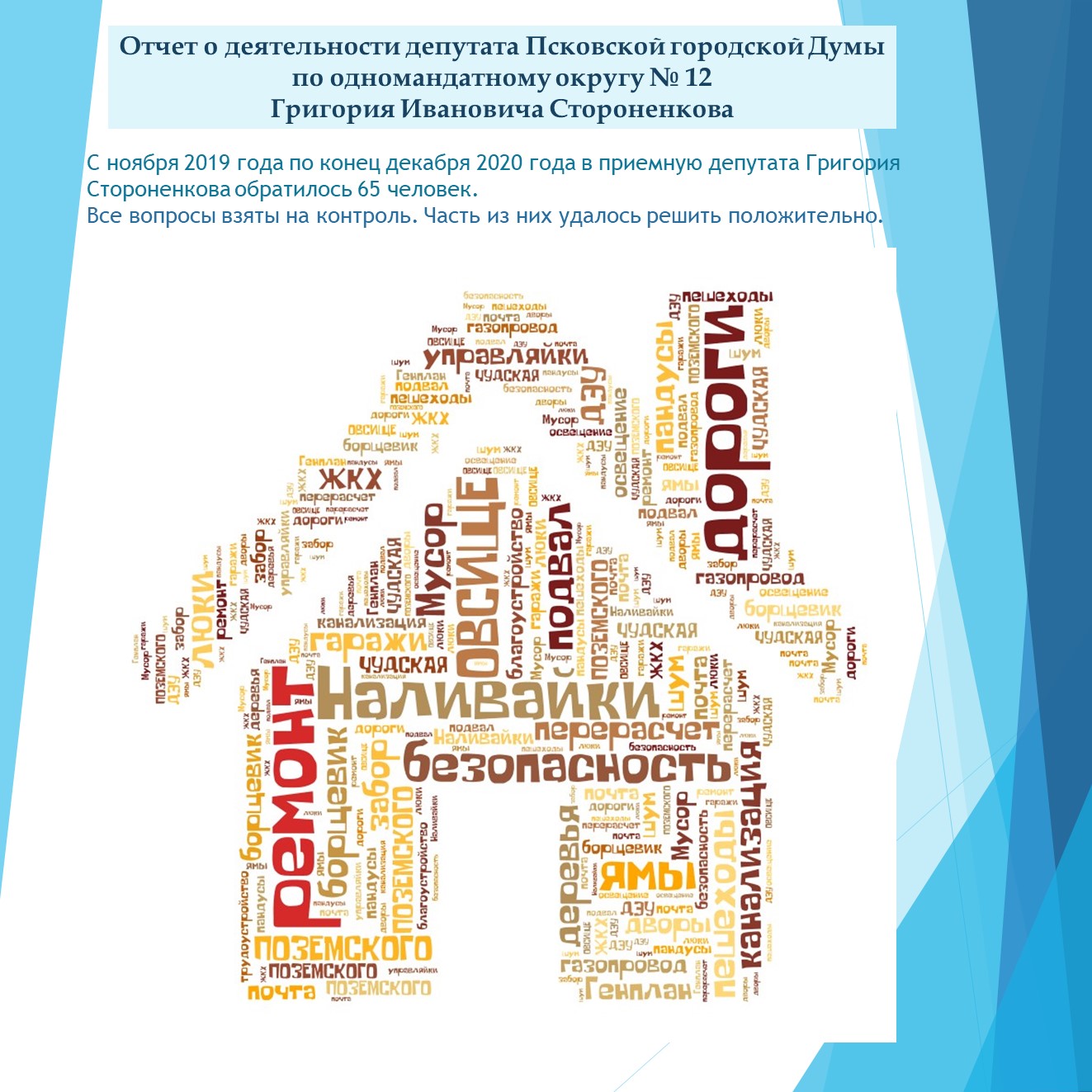 Проект о деятельности депутат
