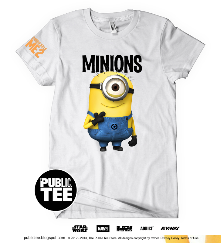 The Public Tee Store ONLINE!: Despicable Me 2 Minions Design 3 Tee