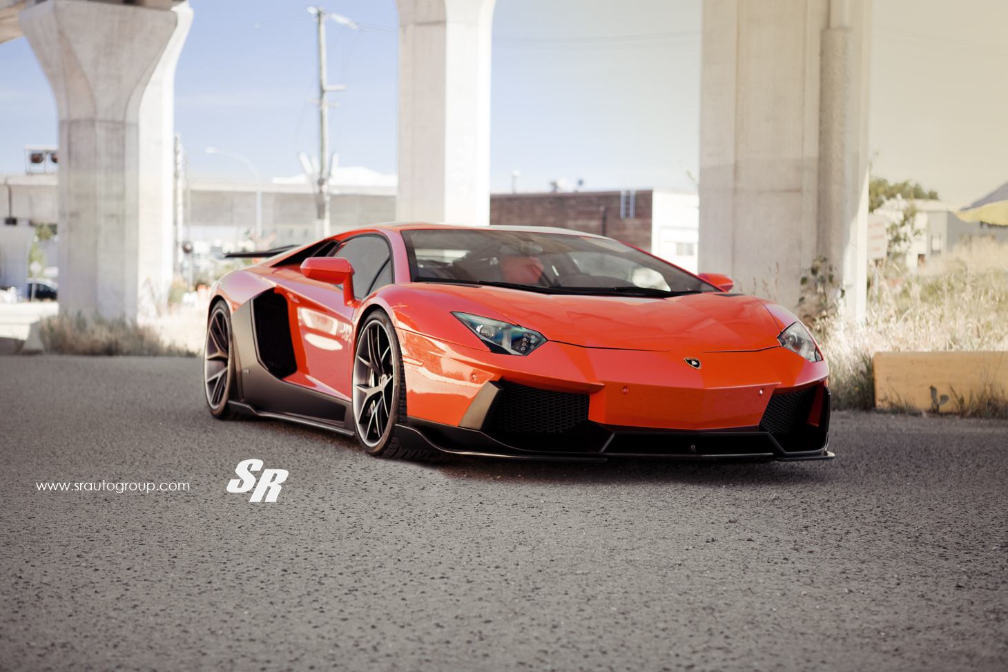 Lamborghini Aventador Liberty walk оранжевый
