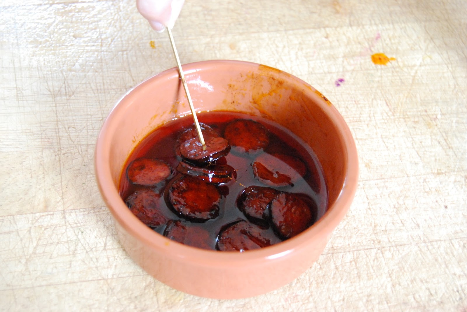 The Diary of an Cook Chorizo in Red Wine