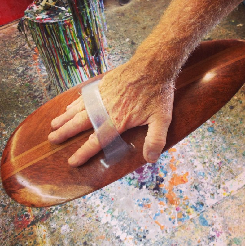 Wooden Surfboards Hand plane by Bryan Bates Byron Bay