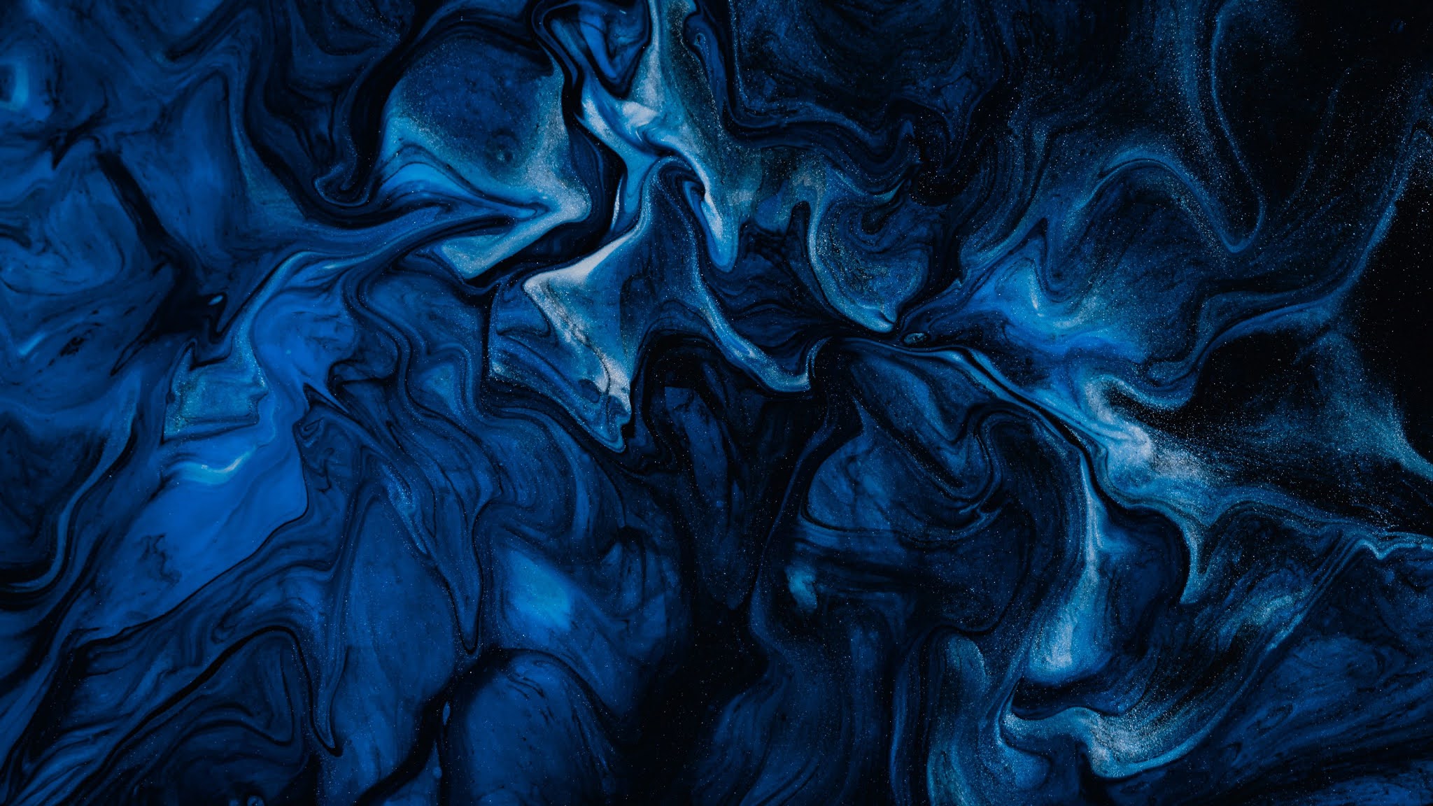 Wallpaper Paint, Blue. Liquid, Stains, Abstract - iPhone Wallpapers