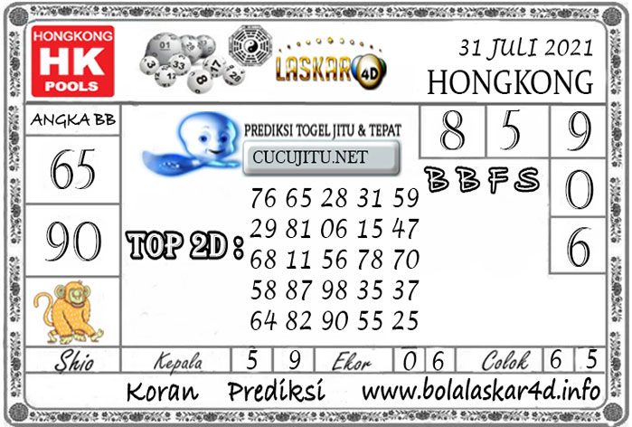 Nomor Hongkong Hari Ini 30 Maret 2020