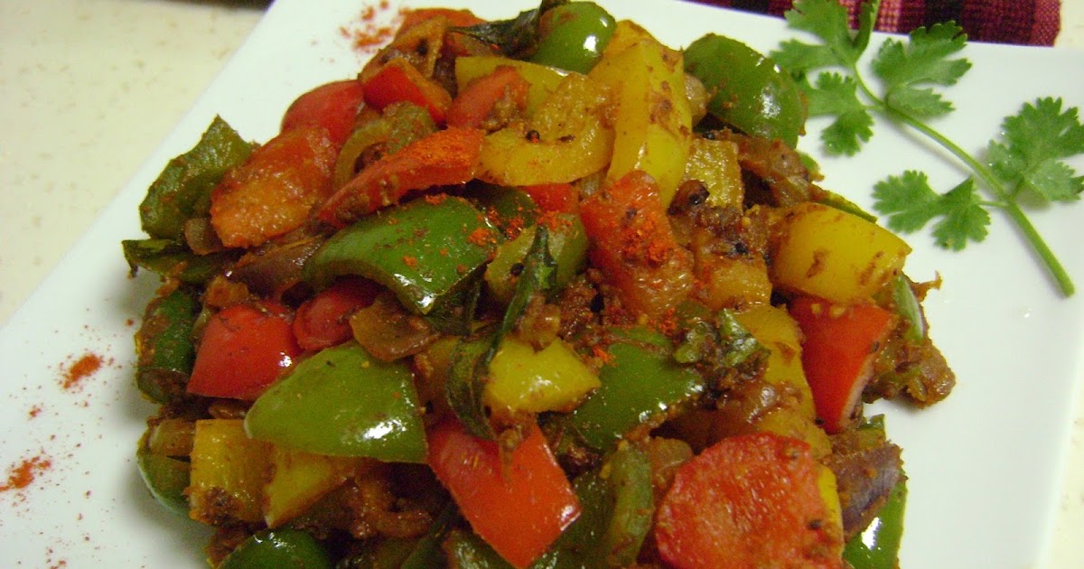 Bethica's Kitchen Flavours Capsicum Stir Fry (South Indian Style)