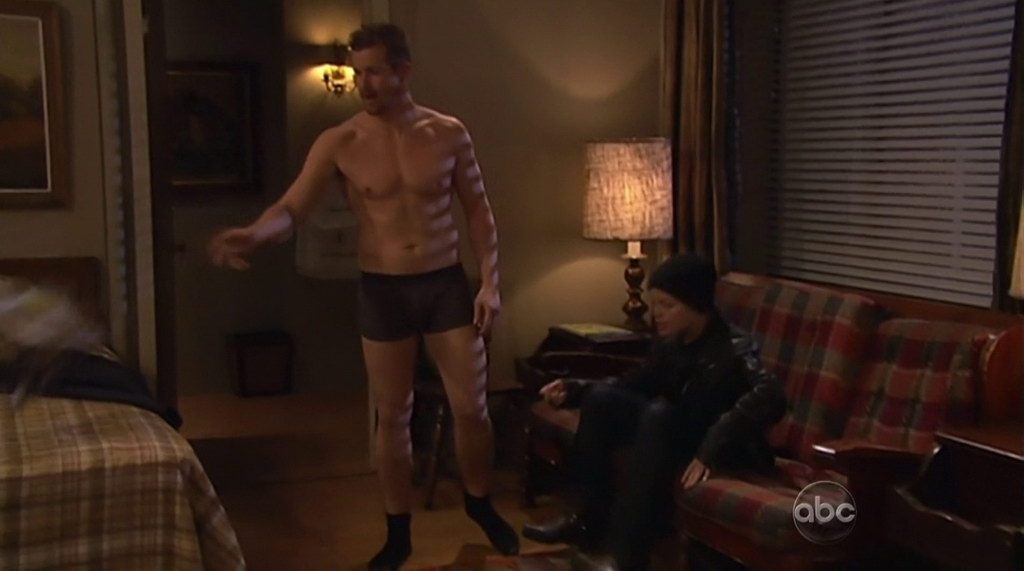 Josh Kelly Shirtless on One Life to Live 20110517.