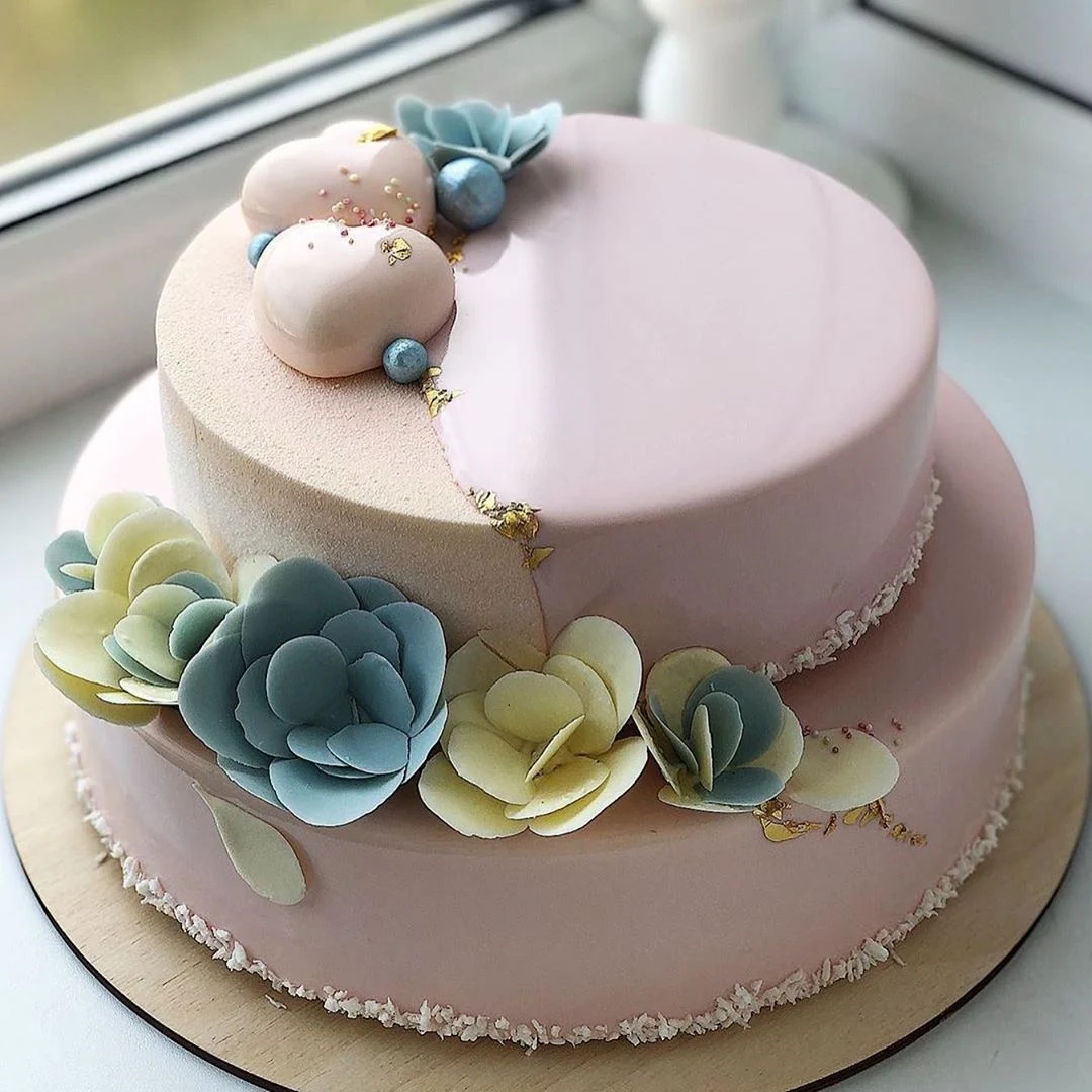 Pink Wedding cake