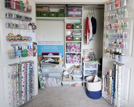 The Ultimate Craft Closet Organization  Craft room closet, Scrapbook room  organization, Craft closet organization