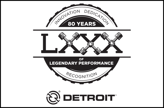Detroit Diesel 80th Anniversary logo