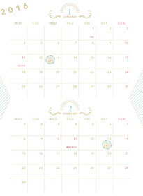 Calendario Betsucomi 2016