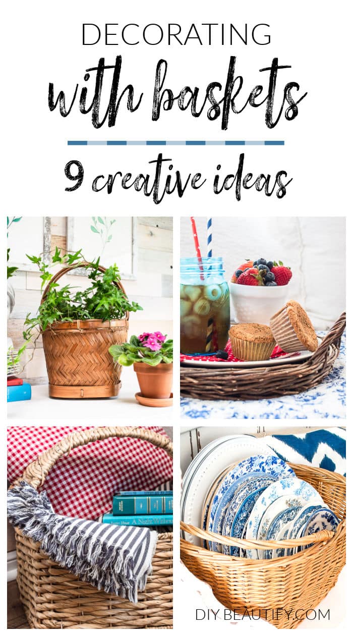 shape Delicious Eight 9 Creative Ways to Use Baskets in Home Decor - DIY Beautify - Creating  Beauty at Home