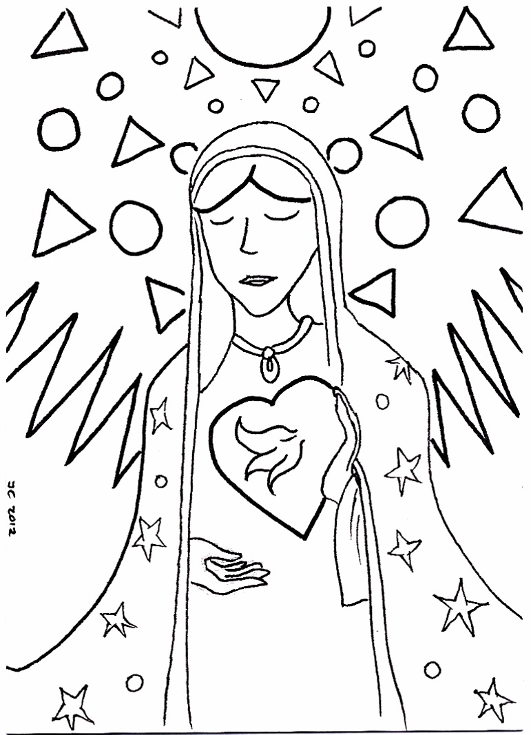 lady of guadalupe coloring pages - photo #25