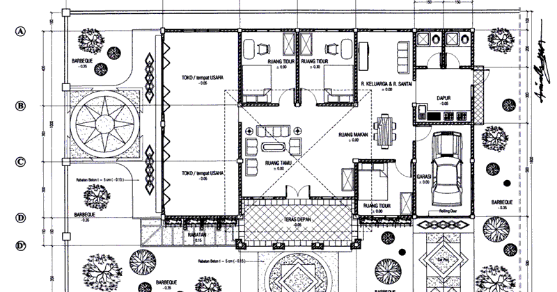 Denah Rumah 2 Lantai Model 2022 Denah Rumah Besar 2 Lantai