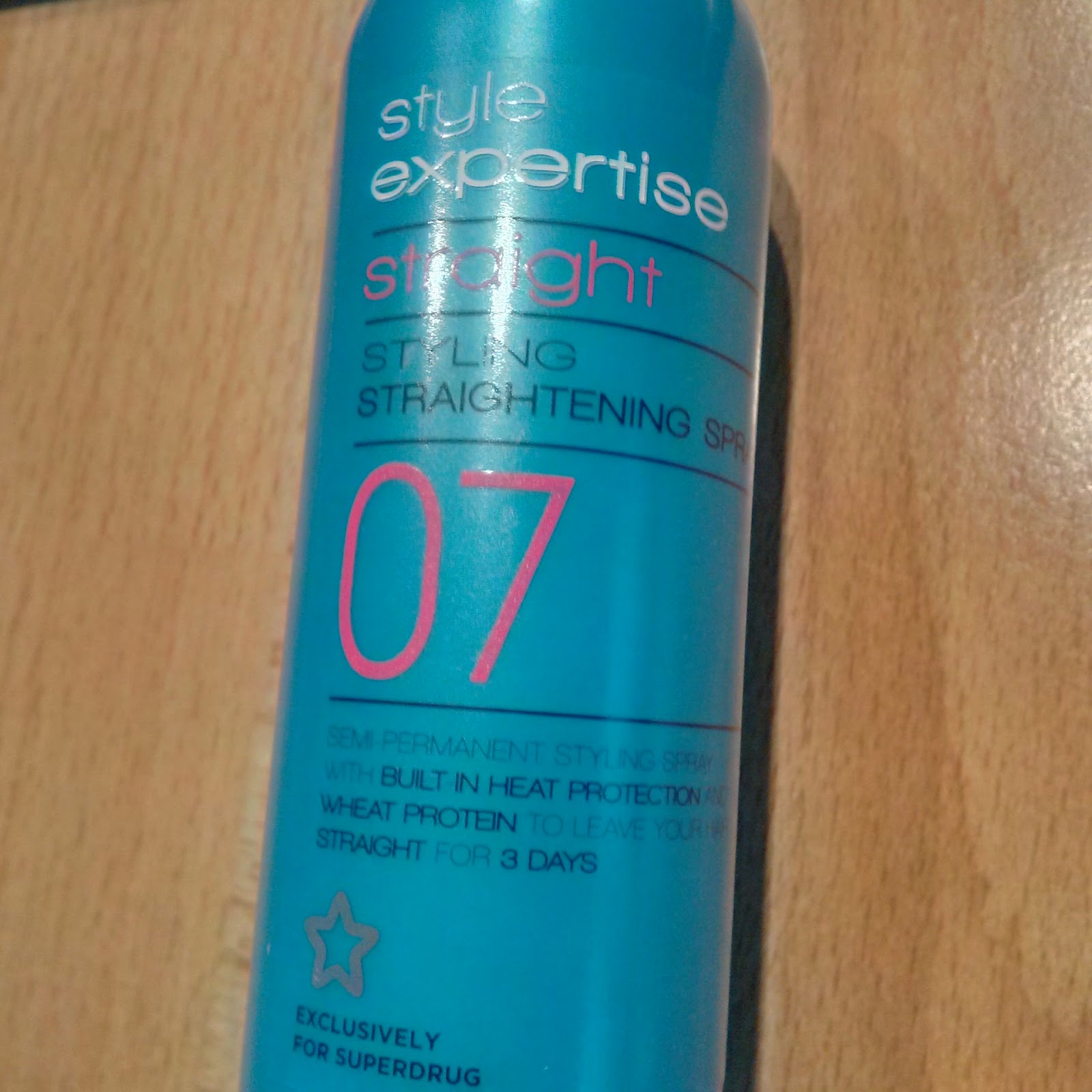 new Superdrug Style Expertise Straightening Spray
