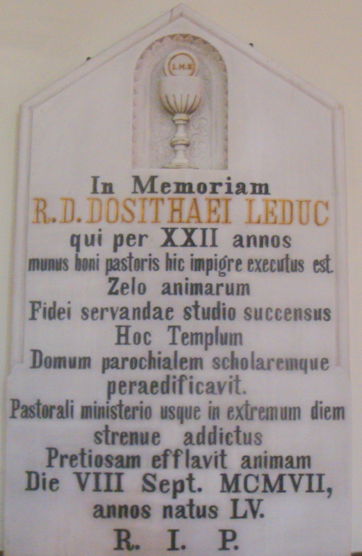 The Journey of a St. Alphonsus de Ligouri Church, Chapeau