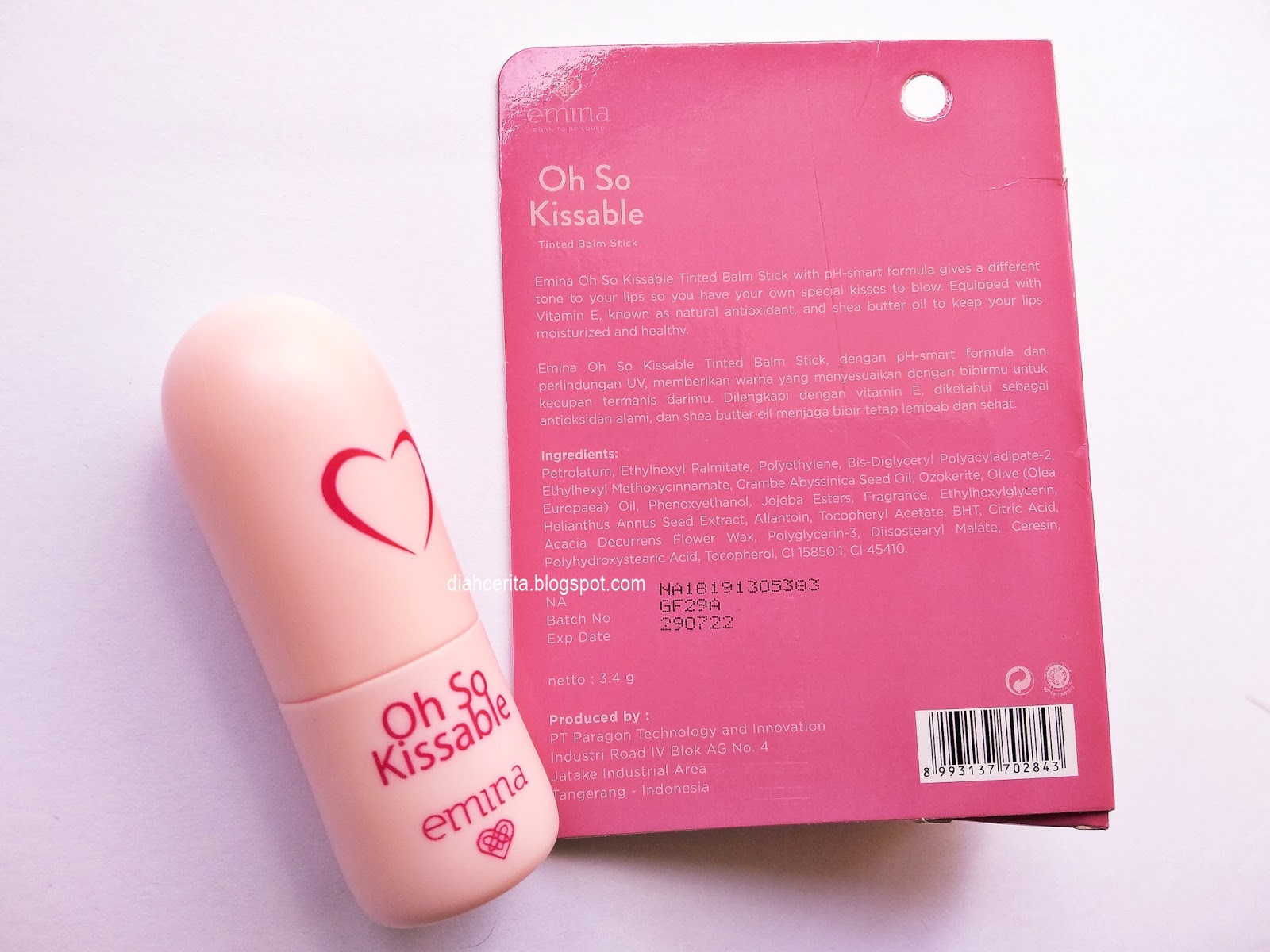 REVIEW EMINA Oh So Kissable Tinted Balm Stick