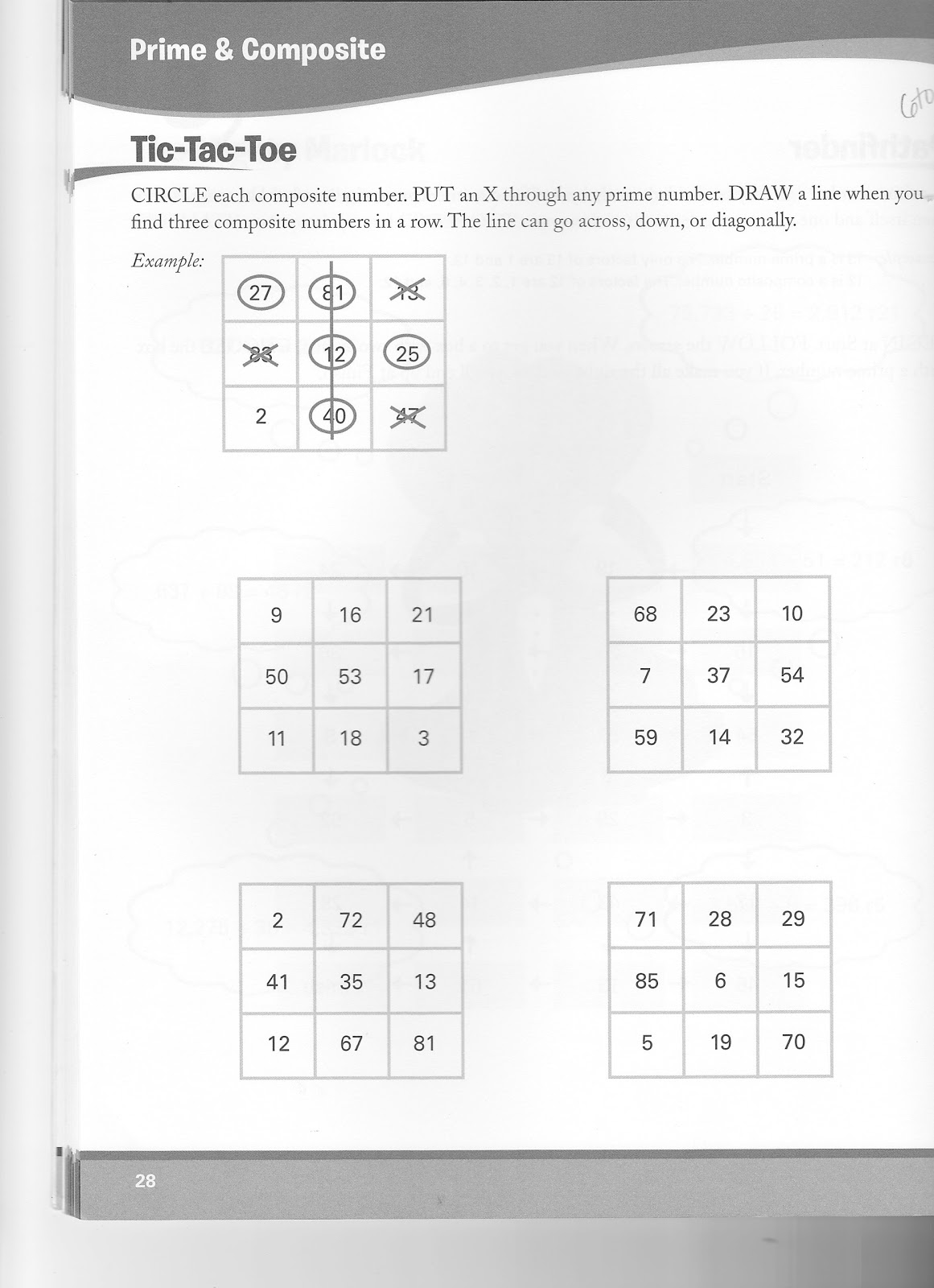 Homework and practice 7 4 prime and composite numbers image