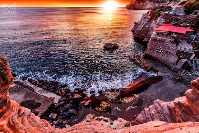 Sunset, tramonto, Isola d' Ischia, Sant' Angelo d' Ischia, borgo di Ischia,  tramonto rosso, red sunset, Ischia island,