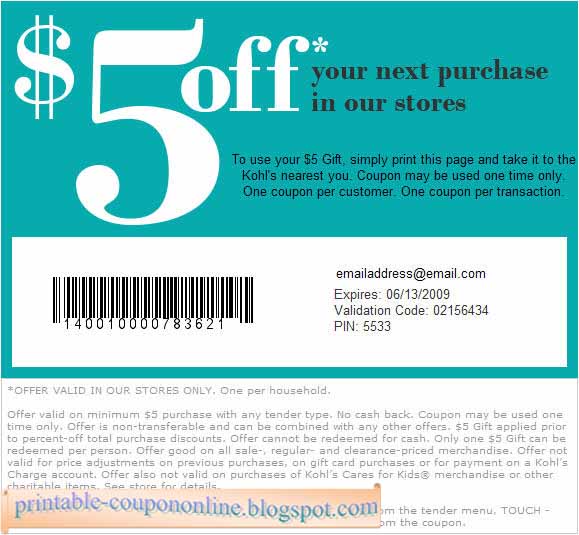 Printable Coupons 2023 Kohls Coupons