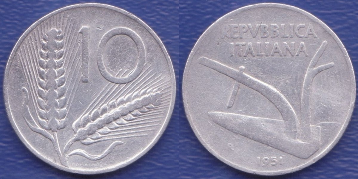 My coins collection 10 Lire 19512001