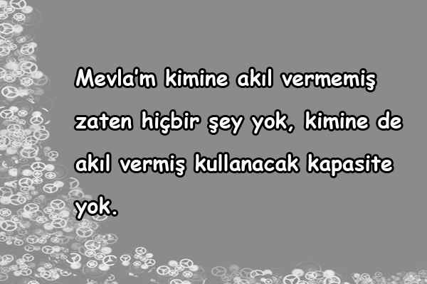Aklını Kullanamayanlara Sözler Aklını Kullanamayanlara Sözler