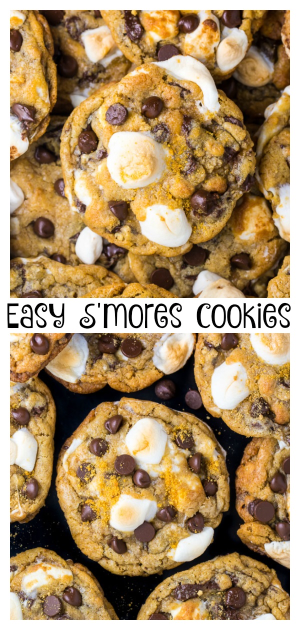 S mores Chocolate Chip Cookies