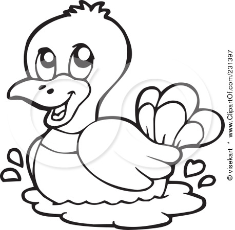 Free Coloring Pages Printable: Cute Duck Coloring Pages Printable