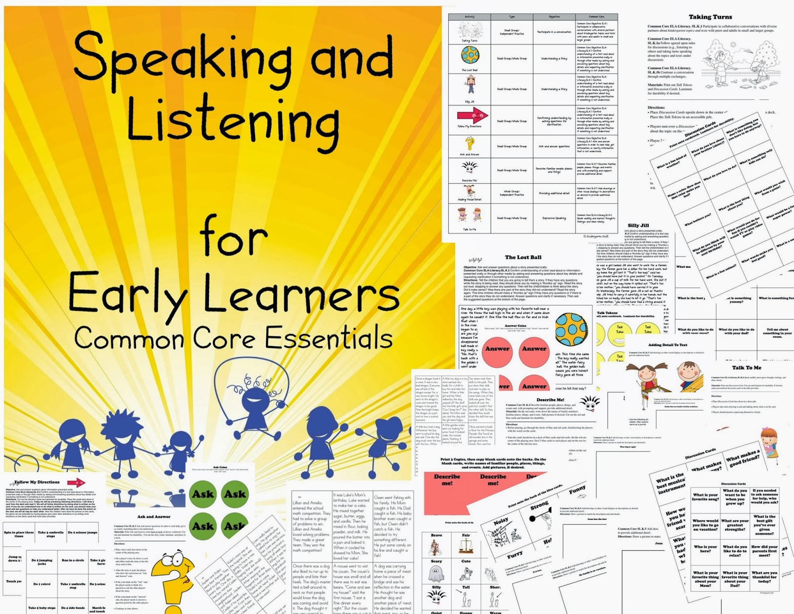 Kindergarten Kiosk: Speaking and Listening For Early Learners