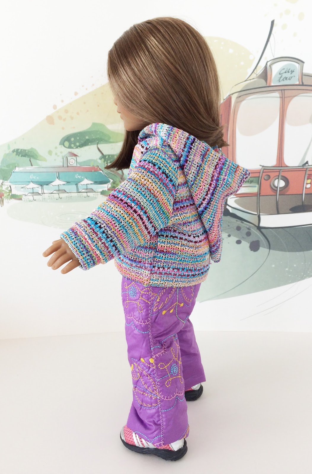 Make your own American Girl Hooded Sweater Christel Crafts