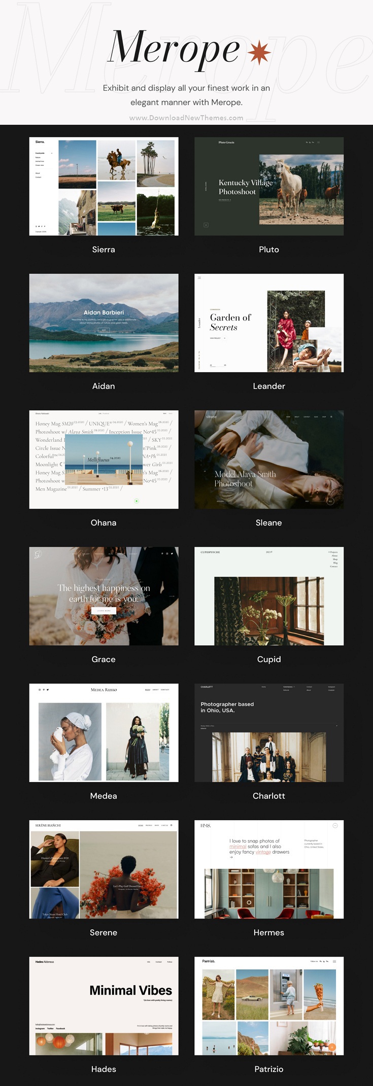 Merope - Photography WordPress Theme