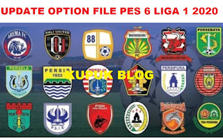 Update Option File PES 6 Liga 1 Shopee Terbaru 2020